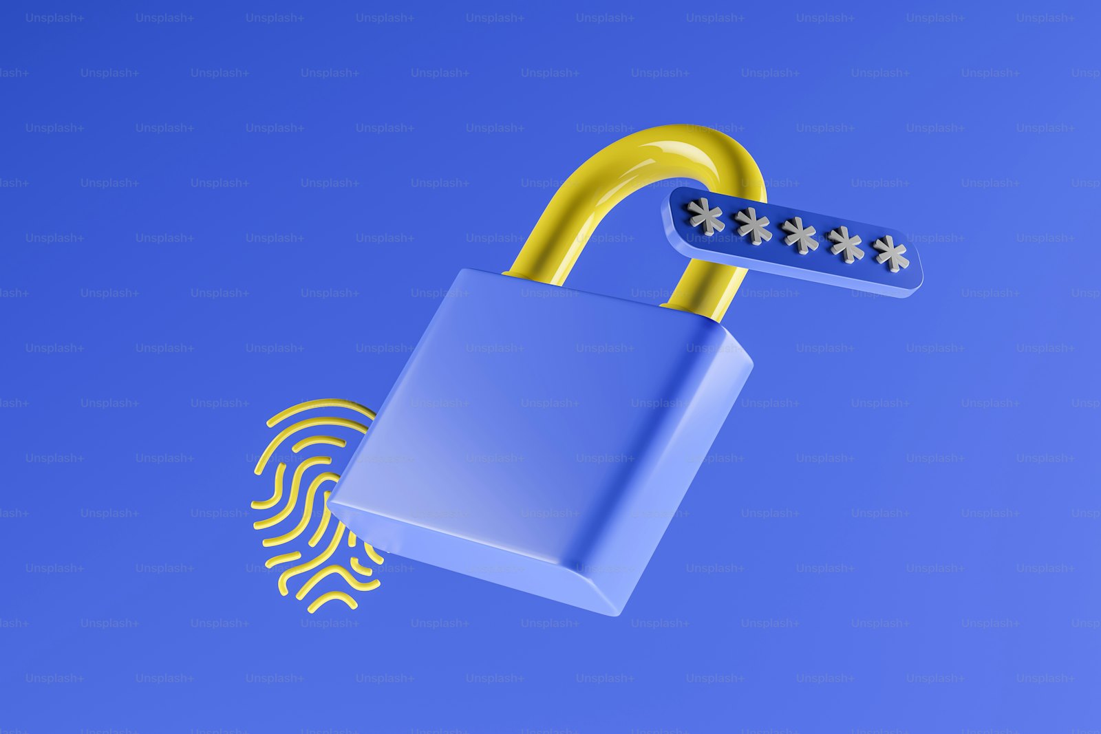 A glowing digital padlock and fingerprint representing data security and privacy protection